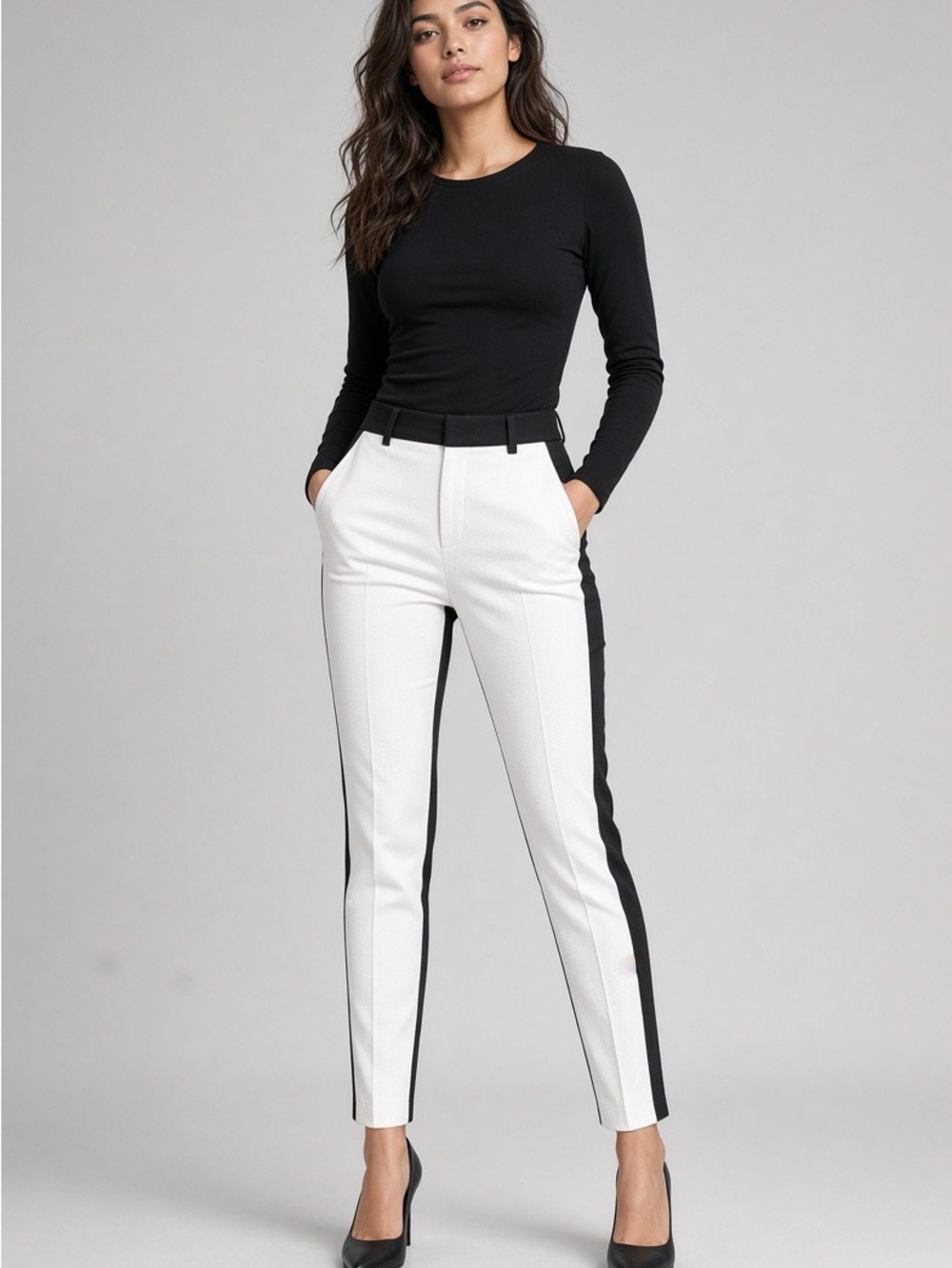XOXO Y2K Two-Tone Panel Dress Pants - Size 00